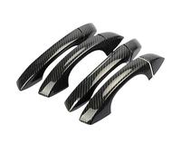 CYDJML Housses Garniture De Poignée Porte Pour Skoda Pour Octavia A7 2014-2019 Cache-poignées Extérieures Argent Chromé/Noir Brillant Couvercle De Poignée De Porte De Voiture(Couleur 5)