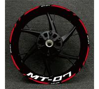 CYDJML Jantes Autocollants Réfléchissants pour Jantes De Moto pour Yamaha MT-07 MT07 MT 07 Autocollant pour Moyeu De Roue Autocollant De Roue D'autocollants Jante Autocollant(Couleur 11)