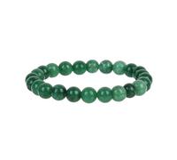 CYDXD Bracelet en Pierre Naturelle,Perles Rondes en Aventurine Verte de 8mm,Extensible,Réglable,Fait à La Main,Cadeau D'Amitié pour Hommes et Femmes.