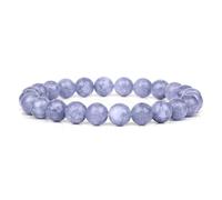 CYDXD Bracelet en Pierre Naturelle pour Femme,8mm,Agate Violette Avec Fissures,Extensible,Réglable,Perles,pour Femme et Homme,Yoga,Détente,Amitié,8mm