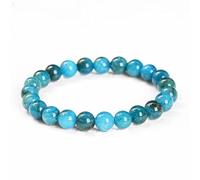 CYDXD Bracelet en Pierre Naturelle pour Femmes et Filles,8mm,Apatite Bleue,Pierres Précieuses Naturelles,Bracelets Élastiques Faits à La Main,Perles pour Adolescentes, D'Amitié,8mm