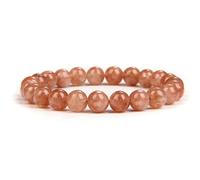 CYDXD Bracelet en Pierre Naturelle pour Homme et Femme,8mm,Perles Élastiques Faites à La Main en Pierre de Soleil Naturelle,pour Festival,Anniversaire,Amitié,Cadeaux 8mm