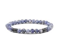 CYDXD Bracelet en Pierres Naturelles - 8mm - Lapis-Lazuli,Agate,Howlite - Perles Élastiques - pour Adolescents,Remise de Diplôme,Anniversaire,Amitié,enseignant - 8mm
