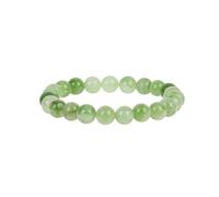 CYDXD Bracelets en Pierre Naturelle,Perles D'Aventurine Verte de 8mm,Corde Élastique Réglable,Bracelets de Yoga en Perles pour Hommes et Femmes,Cadeaux D'Amitié 8mm