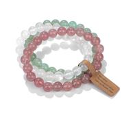 CYDXD Lot de 3 Bracelets en Pierre Naturelle pour Hommes et Femmes,Perles Rondes de 8mm,Extensibles et Réglables,pour Adolescents,Anniversaires,Amitiés,Cadeaux pour enseignants,N 8mm