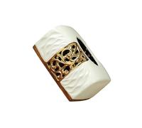 CYDZSRA Boîte à mouchoirs robuste et élégante avec couvercle en céramique, ornée d'un motif en relief. Un accessoire décoratif qui embellira votre bureau, salle de bain cuisine.