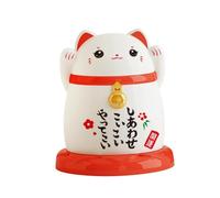 CYDZSRA Boîte de Rangement Mignonne pour -Dents avec,Blanc,6.6 x 7.7 cm | décorations traditionnelles chinoises en forme de chat porte-. Pratique et élégante, Pour elle est idéale pour