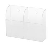 CYDZSRA Boîtier de Rangement Mural pour télécommande, Facile à Installer, en Acrylique Transparent et résistant. Disponible en Versions 2 et 3 Compartiments. Fabriqué Acrylique de Haute qualité.