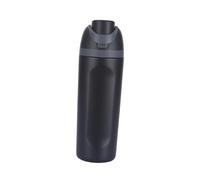 CYDZSRA Bouteille d'eau isotherme 600 ml pour voiture, conçue pour durer lors de vos aventures en plein air. Fabriquée en acier inoxydable robuste, Noir, Ouverture de la tasse 7.4 cm