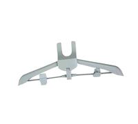 CYDZSRA Cintre pour machine à repasser, cintre pour défroisseur vapeur, embout de suspension pour brosse vapeur, noir, Gris, Longueur 46.5 cm