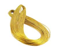 CYDZSRA Cordon métallique extensible pour bijoux, 100 m de long, résistant et idéal pour la création de projets uniques, étiquettes suspendues, etc, Or profond