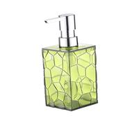 CYDZSRA Distributeur de shampoing multi-usages avec pompe, flacon de nettoyant pour cils et distributeur savon, Vert, 6.7 x 6.7 x 16 cm