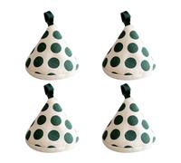 CYDZSRA Gants résistants à la Chaleur de Style Japonais, Four à pour Micro-Ondes, Capuchon de Couvercle, poignée en Argile, Embouts Auriculaires isolés épaissis 4 pièces, Vert, 12 * 9CM