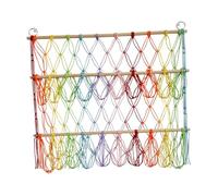 CYDZSRA Hamac suspendu en macramé pour peluches - Solution écologique et élégante - Filet de rangement tissé à la main, coloré, 80 x 75 cm