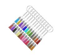 CYDZSRA Kit complet de 50 pièces pour porte-clés à faire soi-même : anneaux de porte-clés à Pour pompon en cuir, anneaux jonction, indispensables pour vos projets loisirs créatifs, et 150 pendentifs