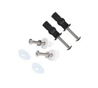 CYDZSRA Kit Complet de vis et boulons pour abattant de WC avec rondelles en Caoutchouc et écrous. Outil réparation fiable et Facile à Installer. Vis pour charnières d'abattant à Montage supérieur.