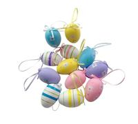 CYDZSRA Lot d'œufs de Pâques en Mousse Artisanale, Motifs Assortis, pour la décoration de fêtes et Les séances Photo. Utilisables également pour des activités artistiques et ludiques avec Les Jeunes