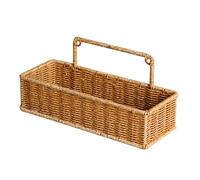 CYDZSRA Paniers de rangement suspendus tressés avec poignée offrant un espace de rangement pour les fruits et autres articles cuisine. , Rectangulaire , 31.5 x 12 x 14 cm