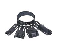 CYDZSRA Pochette Porte-Outils de Ceinture avec Porte-Outils Robustes et Amovibles pour Une efficacité Accrue au Travail. Ensemble de Cinq pièces en Cuir Vachette épais, Comprenant Une Pochette