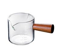 CYDZSRA Pot à lait à Double simple bouche, théière résistance instantanée la différence de température, accessoires de Latte en verre robustes et durables, Style 1