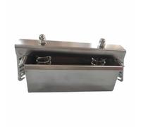 CYDZSRA Presse à viande en acier inoxydable, facile à nettoyer, fiable et robuste, outil de cuisine idéal pour la préparation de repas maison, Argent, 1KG