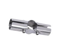 CYDZSRA Raccord de Tuyau Rond Robuste pour Serre, conçu pour des connexions Solides et durables. Coude de raccord de Tuyau en Acier Inoxydable pour serres, 3 Voies, 25 mm