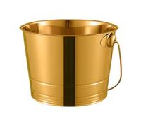 CYDZSRA Seau à glace multifonction en acier inoxydable pour boissons fraîches et collations lors de célébrations, or, 1000 ml