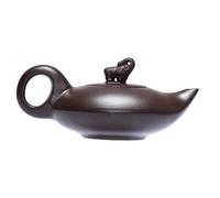 CYDZSRA Théière traditionnelle chinoise en argile, ornée d'un éléphant captivant, pour une dégustation de thé raffinée. Pour Dimensions : 14,5 cm de longueur, 6,5 cm hauteur, diamètre