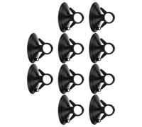 CYDZSRA Ventouse de Fixation de Pare-Soleil Voiture en PVC, Facile à Utiliser, Forte Puissance d'aspiration, Large Application, 10 pièces/Ensemble, Noir Brillant