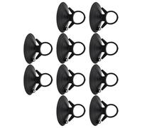 CYDZSRA Ventouse de Fixation de Pare-Soleil Voiture en PVC, Facile à Utiliser, Forte Puissance d'aspiration, Large Application, 10 pièces/Ensemble, Noir Mat