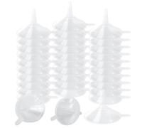 CYEAH Lot de 200 mini entonnoirs en plastique transparent de 5,6 cm pour remplir des bouteilles, parfums, huiles essentielles, bouteilles de laboratoire, art du sable, épices et activités récréatives