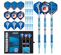CyeeLife Dartpfeile mit Kunststoffspitze 90% Tungsten 3 Stück 90% Wolfram Soft Darts,Professionelles Darts Set mit Flights, Schäfte und Spitzen