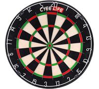 CyeeLife Dartscheibe Complète, SisalBlade Dartboard, Anneau de Chiffres Rotatif, Dimensions Officielles de Tournoi | Disponible en Tant Que Dartboard, Set avec Protecteur Mural