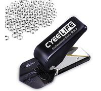 CyeeLife Lot de 100 perforatrices pour fléchettes avec Anneaux en O en métal, Accessoires de fléchettes, qualité (Noir)