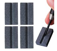 CyeeLife Lot de 4 pierres à aiguiser pour fléchettes en métal, aiguiseur de fléchettes pour fléchettes en acier, accessoires de fléchettes