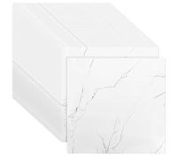 CYEER 40 Dalles PVC Adhésives Sol 30x30cm, Revêtement Vinyle Effet Marbre Blanc pour 3,6m², Carrelage Autocollant Étanche pour Rénovation Salle de Bain, Cuisine & Logement en Location