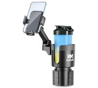 CYEVA Porte-gobelet de Voiture Multifonction 2 en 1 - Support de téléphone Portable pour Voiture - Support Universel - Élargisseur Rotatif à 360°