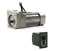CYFANG 1pc 400W 220V AC vitesse réglable motoréducteur Kit monophasé 7IK400RGU-CF régulateur de vitesse 120x120mm cadre réducteur de vitesse moteur réglable mécaniquement(10RPM)