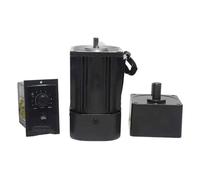 CYFANG 1pc 60W 90x90mm cadre vitesse régulée moteur 220V AC monophasé motoréducteur AC réversible motoréducteur avec contrôleur de vitesse réglable mécaniquement(4.5rpm)