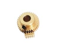 CYFANG Engrenage à vis sans fin de 0,5 M 1:50 1:60 1:80 1:100 Réducteur à vis sans fin Alésage de 2 mm Mécanisme de transmission à arbre à vis sans fin de 0,5 module cylindriques(50T 5mm bore)