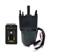 CYFANG Moteur à induction 220 V AC 15 W monophasé, moteur à engrenages de régulation de vitesse, moteur à vitesse réglable réversible avec contrôleur de vitesse réglable mécaniquement(10RPM)