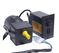 CYFANG Moteur de contrôle de vitesse à cadre 25W, 80x80mm, avec frein, 220V AC, monophasé, 4RK25GN-C, engrenage réversible, réducteur de vitesse Variable réglable mécaniquement(5mm)