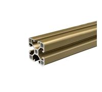 CYFANG Profilé aluminium 4040, norme européenne, tube carré extrudé 40 x 40 mm for rack d'équipement de chaîne de montage Cadre Quincaillerie(Glod,700mm long)