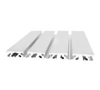 CYFANG Profilé aluminium argenté 15180, fente de 8 mm, rail linéaire, rack, 15 x 180 mm, cadre extrudé anodisé for supports industriels Cadre Quincaillerie(430mm long)
