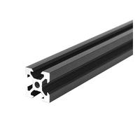CYFANG Profilé aluminium extrudé à fente en V 20 x 20 mm, épaisseur de paroi 1,8 mm, guide linéaire noir for cadre de rack 2020 Cadre Quincaillerie(450mm long)