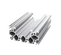 CYFANG Profilé d'extrusion en aluminium 4080U à fente de type V, cadre de rack linéaire 40 x 80 mm for lignes d'assemblage de supports de meubles d'imprimante 3D Cadre Quincaillerie(Silver,200mm long)