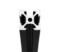 CYFANG Profilé en aluminium noir 2020, 20 x 20 mm, type V, fente, épaisseur de paroi : 1,8 mm, for rack à monter soi-même Cadre Quincaillerie(650mm)