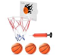 CYFIE Mini Kit de Basket-Ball d'intérieur, Panier Baskets Enfant avec 2 Ventouses, 3 Ballons et 1 Pompe, Cadeau d'anniversaire idéal Convient pour Bureaux, Salons, Salle de Bain