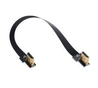Cyfpv Câble Plat Double Hdmi Type A Mâle Vers Mâle Hdtv Fpc À Angle Droit À 90° Pour Photographie Aérienne Fpv Hdtv Multicopter (0,8 M)[Z2432]