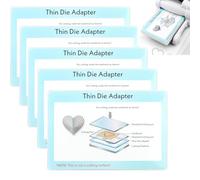 CYFUN DESIGN Lot de 5 adaptateurs standard de 22,9 x 15,2 cm pour machine Sizzix Big Shot, adaptateur fin pour machine de découpe, tampons de découpe pour créer un sandwich pour la plupart des